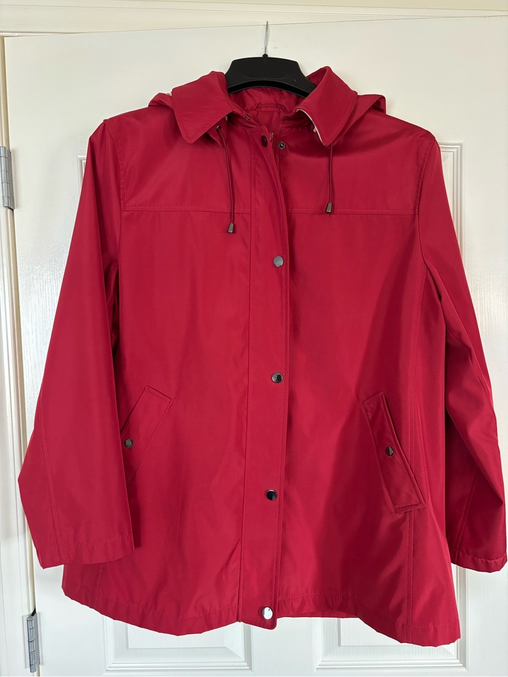 FEN-NELLI LONDON Vibrant Red Utility/Rain Jacket, size 16